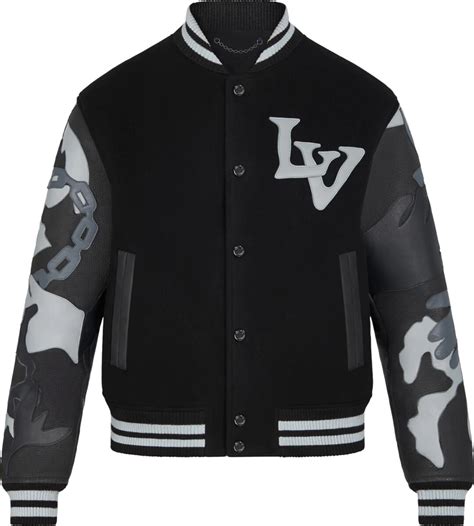 lv varsity jacket black